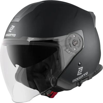 Casque Jet Solide Bogotto H586 - Noir - XS - Unisexe - Publicité Casque Jet Solide Bogotto H586 - Noir - XS - Unisexe - Publicité