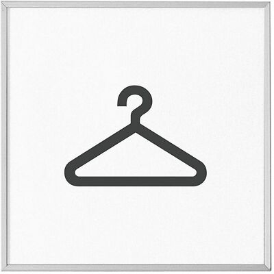 Kaiserkraft Madrid Silver Line Placa de puerta - 120x120mm Kaiserkraft Madrid Silver Line Placa de puerta - 120x120mm