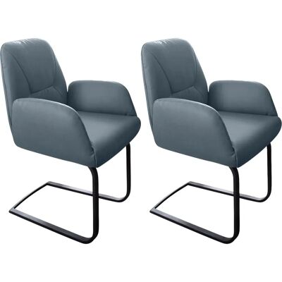 W.SCHILLIG Ole Freischwinger - Softleder, Blau, 2 St. W.SCHILLIG Ole Freischwinger - Softleder, Blau, 2 St.