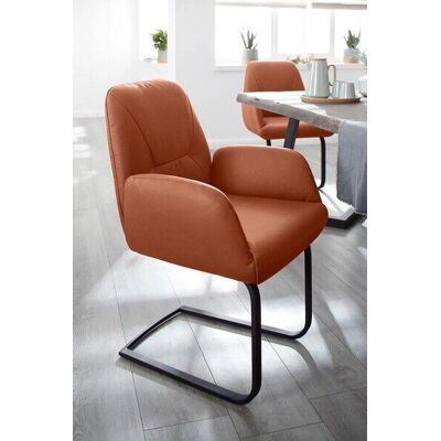 W.SCHILLIG Ole Freischwinger - Cognac Z69, Schwarz - Stuhl W.SCHILLIG Ole Freischwinger - Cognac Z69, Schwarz - Stuhl