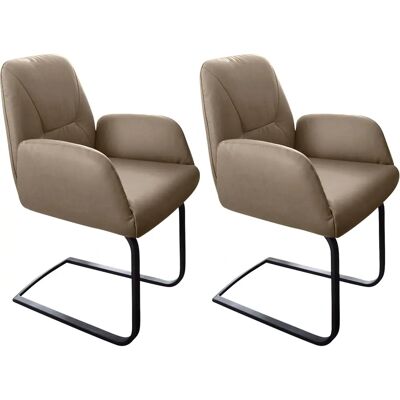 W.SCHILLIG Ole Sessel - Braun Leder, Metallrahmen - Sessel W.SCHILLIG Ole Sessel - Braun Leder, Metallrahmen - Sessel