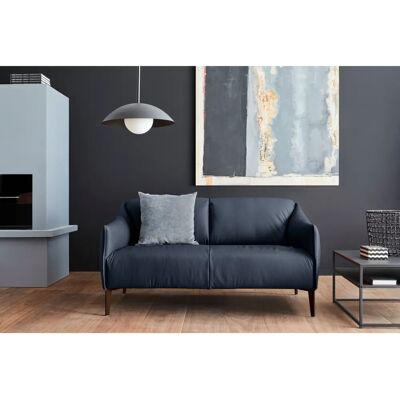 W.SCHILLIG Sally Blau Leder 2-Sitzer - Sofa W.SCHILLIG Sally Blau Leder 2-Sitzer - Sofa