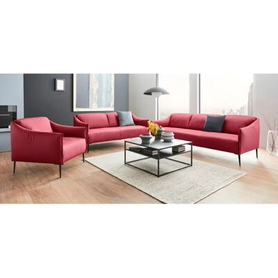 W.SCHILLIG Sally Ledersofa - 2,5-Sitzer - Rot W.SCHILLIG Sally Ledersofa - 2,5-Sitzer - Rot