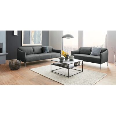 W.SCHILLIG Sally 2-Sitzer Sofa - Leder Grau W.SCHILLIG Sally 2-Sitzer Sofa - Leder Grau