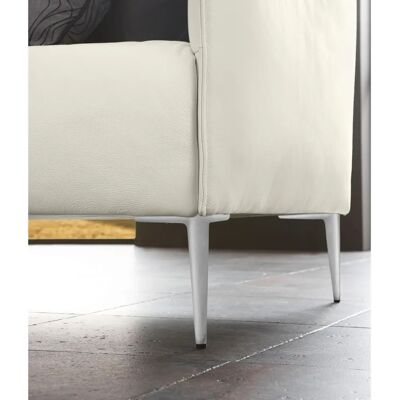 W.SCHILLIG Sally Ledersofa 2,5-Sitzer Weiß - Sofa W.SCHILLIG Sally Ledersofa 2,5-Sitzer Weiß - Sofa