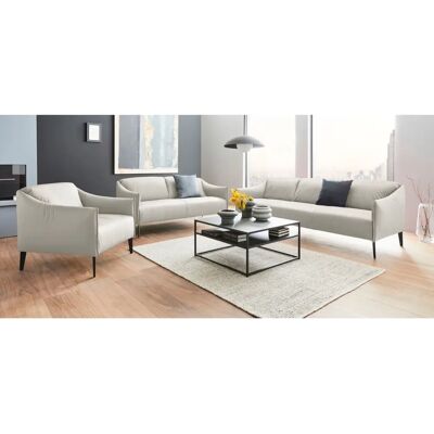 W.SCHILLIG Sally Ledersofa - 2,5-Sitzer, Weiß W.SCHILLIG Sally Ledersofa - 2,5-Sitzer, Weiß