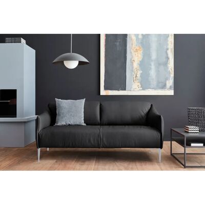 W.SCHILLIG Sally Ledersofa - 2,5-Sitzer, Schwarz, 194cm W.SCHILLIG Sally Ledersofa - 2,5-Sitzer, Schwarz, 194cm