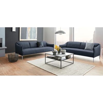 W.SCHILLIG Sally Ledersofa 2,5-Sitzer Blau Z59 - Sofa W.SCHILLIG Sally Ledersofa 2,5-Sitzer Blau Z59 - Sofa