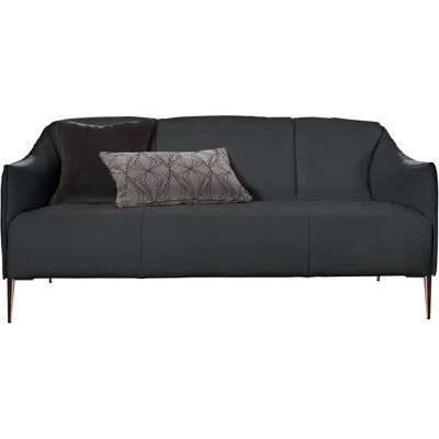 W.SCHILLIG Sally Ledersofa - 2,5-Sitzer, Schwarz, Modernes Design W.SCHILLIG Sally Ledersofa - 2,5-Sitzer, Schwarz, Modernes Design