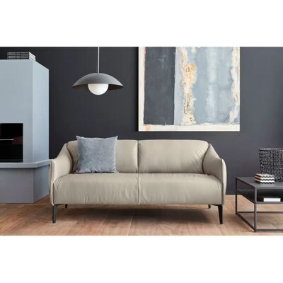 W.SCHILLIG Sally Ledersofa - 2,5-Sitzer, Grau, 194cm W.SCHILLIG Sally Ledersofa - 2,5-Sitzer, Grau, 194cm