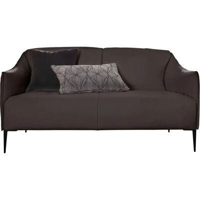W.SCHILLIG Sally Ledersofa - 2-Sitzer mit Metallfüßen W.SCHILLIG Sally Ledersofa - 2-Sitzer mit Metallfüßen