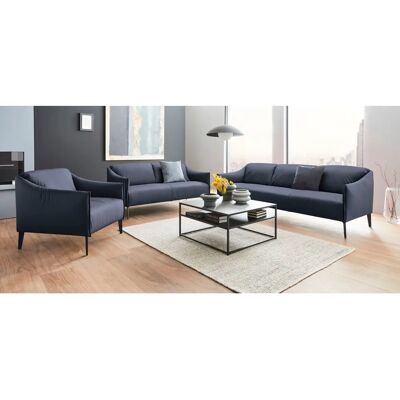 W.SCHILLIG Sally Ledersofa - 2,5-Sitzer, Blau, 174x78x84 cm W.SCHILLIG Sally Ledersofa - 2,5-Sitzer, Blau, 174x78x84 cm