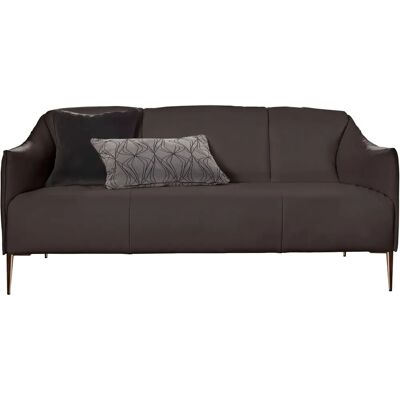 W.SCHILLIG Sally Ledersofa - 2,5-Sitzer, Braun, Wellenunterfederung W.SCHILLIG Sally Ledersofa - 2,5-Sitzer, Braun, Wellenunterfederung
