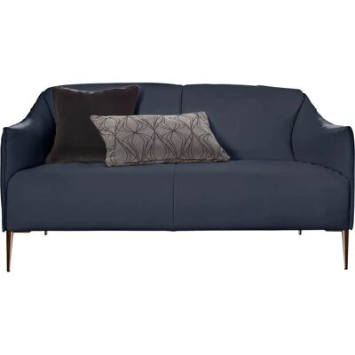 W.SCHILLIG Sally Blau Ledersofa - 2-Sitzer W.SCHILLIG Sally Blau Ledersofa - 2-Sitzer