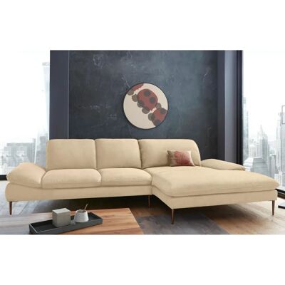 W.SCHILLIG enjoy&MORE - Beiges Sofa mit verstellbaren Kopfstützen & Recamiere W.SCHILLIG enjoy&MORE - Beiges Sofa mit verstellbaren Kopfstützen & Recamiere