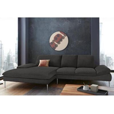 W.SCHILLIG enjoy&MORE Grau Chenille Couch - L-Form, 3 Sitze W.SCHILLIG enjoy&MORE Grau Chenille Couch - L-Form, 3 Sitze