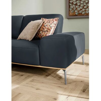 W.SCHILLIG Run Ledersofa - Blau, 299cm, Recamiere, 3-Sitzer W.SCHILLIG Run Ledersofa - Blau, 299cm, Recamiere, 3-Sitzer
