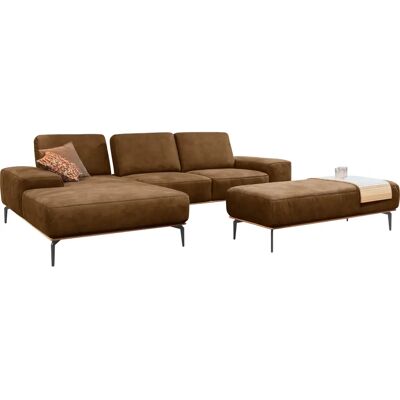 W.SCHILLIG Run Couch - Braun (Chocolate S37) - Recamiere links - Sofa W.SCHILLIG Run Couch - Braun (Chocolate S37) - Recamiere links - Sofa