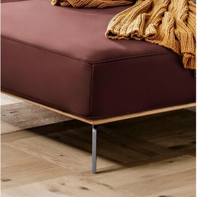 W.SCHILLIG Lauf Ecksofa - Rot, 279cm, Leder, Recamiere rechts W.SCHILLIG Lauf Ecksofa - Rot, 279cm, Leder, Recamiere rechts