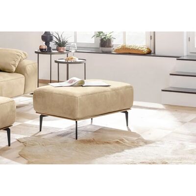 W.SCHILLIG »run« Hocker - beige (sahara s37) mit Holzsockel W.SCHILLIG »run« Hocker - beige (sahara s37) mit Holzsockel