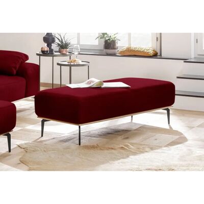 W.SCHILLIG »run« Polsterhocker - Merlot W82, Holzsockel, 150cm W.SCHILLIG »run« Polsterhocker - Merlot W82, Holzsockel, 150cm