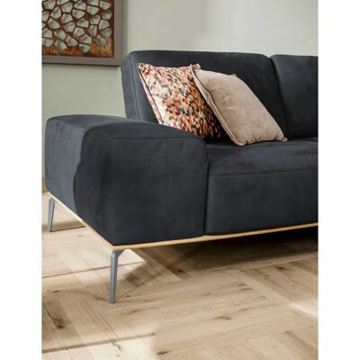 W.SCHILLIG Run Couch - Schwarz, 3-Sitzer, Recamiere, Leder W.SCHILLIG Run Couch - Schwarz, 3-Sitzer, Recamiere, Leder