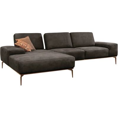 W.SCHILLIG run Sofa - Anthrazit S37 - Eleganter Holzsockel W.SCHILLIG run Sofa - Anthrazit S37 - Eleganter Holzsockel