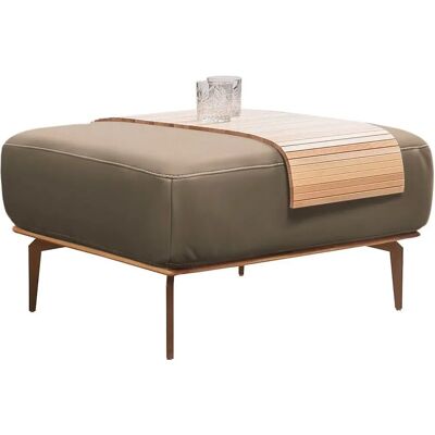 W.SCHILLIG »run« Polsterhocker - Beige, Holzsockel, 75x46x60cm W.SCHILLIG »run« Polsterhocker - Beige, Holzsockel, 75x46x60cm