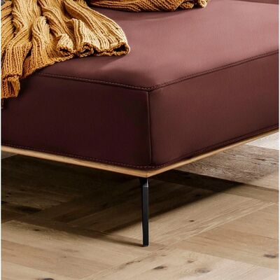 W.SCHILLIG Run Couch - Elegantes Ledersofa, 299cm, Rot W.SCHILLIG Run Couch - Elegantes Ledersofa, 299cm, Rot