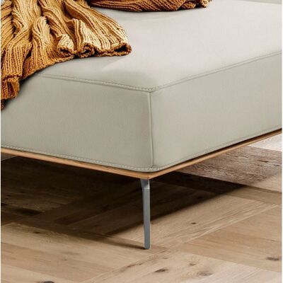 W.SCHILLIG Run Sofa - Cremeweiß Leder, 279cm, L-Form W.SCHILLIG Run Sofa - Cremeweiß Leder, 279cm, L-Form