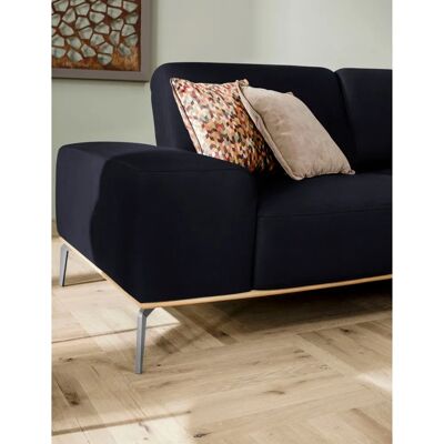 W.SCHILLIG 'run' Sofa - Dunkelblau - 3-Sitzer, L-Form, Mit Recamiere W.SCHILLIG 'run' Sofa - Dunkelblau - 3-Sitzer, L-Form, Mit Recamiere