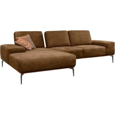 W.SCHILLIG Run Ecksofa - 3-Sitzer, Braun, Leder & Stoff W.SCHILLIG Run Ecksofa - 3-Sitzer, Braun, Leder & Stoff