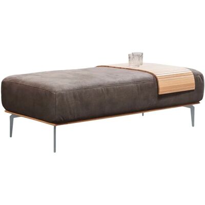 W.SCHILLIG »run« Polsterhocker - 150x46x60 cm, Braun, Polyester, Silberfüße W.SCHILLIG »run« Polsterhocker - 150x46x60 cm, Braun, Polyester, Silberfüße