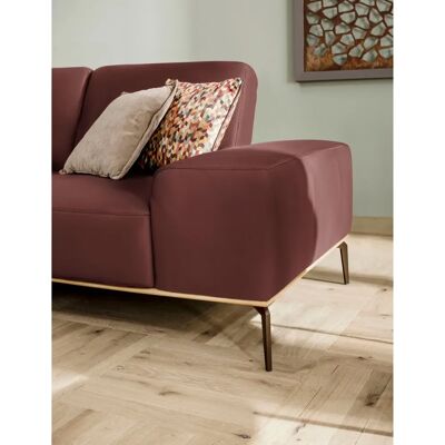 W.SCHILLIG »run« Ecksofa - Rotes Leder, Recamiere links, Designsofa W.SCHILLIG »run« Ecksofa - Rotes Leder, Recamiere links, Designsofa