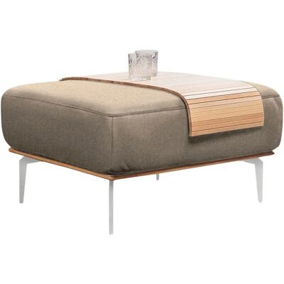 W.SCHILLIG »run« Hocker - Beige, 75x46x60cm, Holz/Chrom W.SCHILLIG »run« Hocker - Beige, 75x46x60cm, Holz/Chrom
