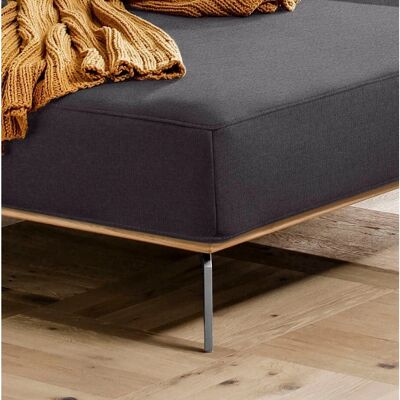 W.SCHILLIG run Sofa - anthrazit - eleganter Holzsockel W.SCHILLIG run Sofa - anthrazit - eleganter Holzsockel