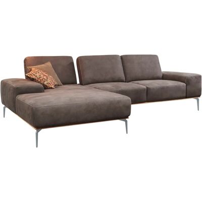 W.SCHILLIG Run Sofa - Mocca, 3-Sitzer, L-Form W.SCHILLIG Run Sofa - Mocca, 3-Sitzer, L-Form