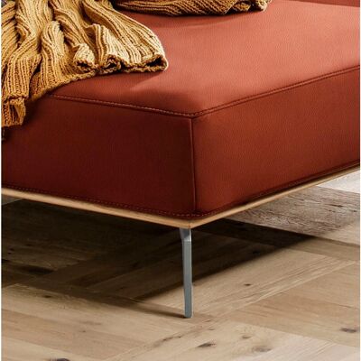 W.SCHILLIG Run Ecksofa - Orange - 319cm x 88cm x 178cm - Leder, Recamiere W.SCHILLIG Run Ecksofa - Orange - 319cm x 88cm x 178cm - Leder, Recamiere