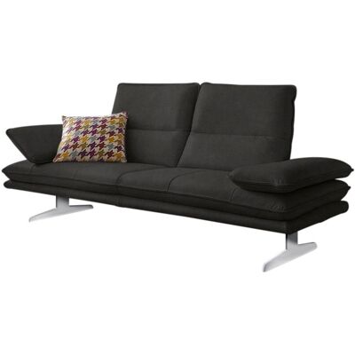 W.SCHILLIG Broadway Sofa - Soft Leder, 2,5-Sitzer, Grau W.SCHILLIG Broadway Sofa - Soft Leder, 2,5-Sitzer, Grau