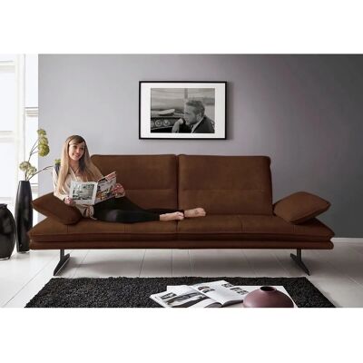 W.SCHILLIG Broadway Sofa - Weiches Leder, 2,5-Sitzer, Braun - Sofa W.SCHILLIG Broadway Sofa - Weiches Leder, 2,5-Sitzer, Braun - Sofa