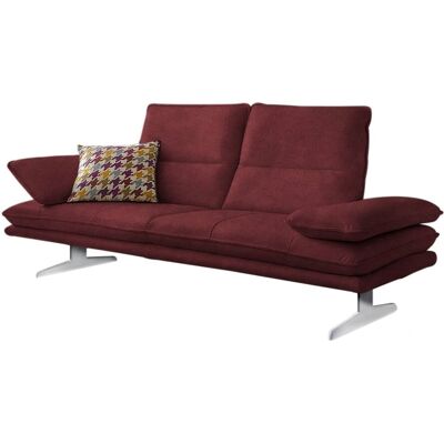 W.SCHILLIG Broadway 2-Sitzer Softleder Burgund - Sofa W.SCHILLIG Broadway 2-Sitzer Softleder Burgund - Sofa