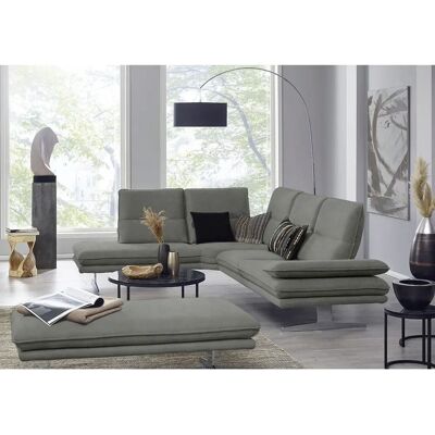 W.SCHILLIG Broadway Grau Sofa mit verstellbarer Sitztiefe - Sofa W.SCHILLIG Broadway Grau Sofa mit verstellbarer Sitztiefe - Sofa