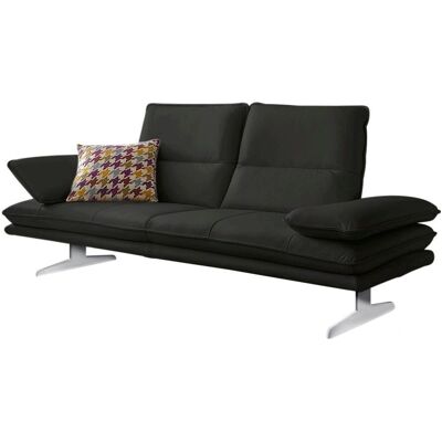 W.SCHILLIG Broadway Sofa - 2,5-Sitzer, Grau Leder, Linker Longchair W.SCHILLIG Broadway Sofa - 2,5-Sitzer, Grau Leder, Linker Longchair