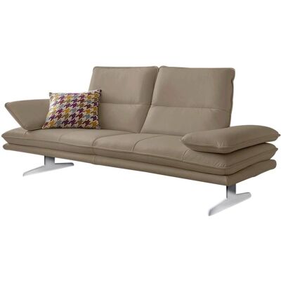 W.SCHILLIG Broadway Sofa - Leder, Verstellbar, Chromfüße W.SCHILLIG Broadway Sofa - Leder, Verstellbar, Chromfüße