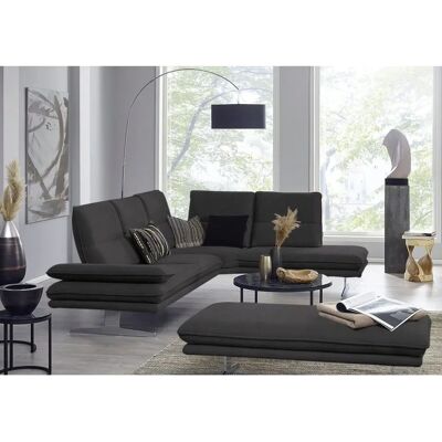 W.SCHILLIG Broadway Ecksofa - Microfaser Lederoptik, rechts Ottomane, L-Form W.SCHILLIG Broadway Ecksofa - Microfaser Lederoptik, rechts Ottomane, L-Form