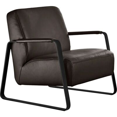 W.SCHILLIG Quadroo Sessel - Braun Leder Velours W.SCHILLIG Quadroo Sessel - Braun Leder Velours