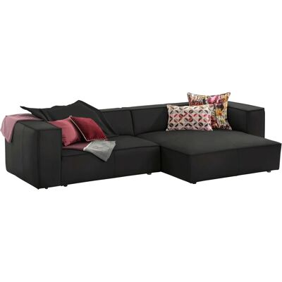 W.SCHILLIG Around-the-Block Ecksofa - Schwarz Leder W.SCHILLIG Around-the-Block Ecksofa - Schwarz Leder