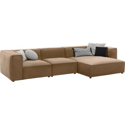 W.SCHILLIG Fango Leder Sofa - Longchair rechts - 6 Sitze W.SCHILLIG Fango Leder Sofa - Longchair rechts - 6 Sitze