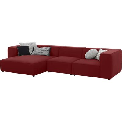 W.SCHILLIG around-the-block Sofa - ruby rot - Made in Europe W.SCHILLIG around-the-block Sofa - ruby rot - Made in Europe