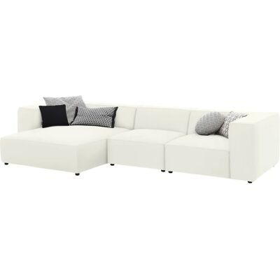 W.SCHILLIG Around-the-Block Weiß Leder Sofa - Sofa W.SCHILLIG Around-the-Block Weiß Leder Sofa - Sofa
